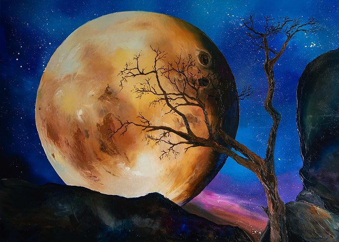 Moon rising