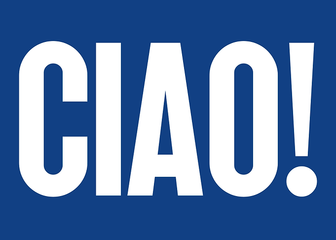 Ciao! Italian Greeting