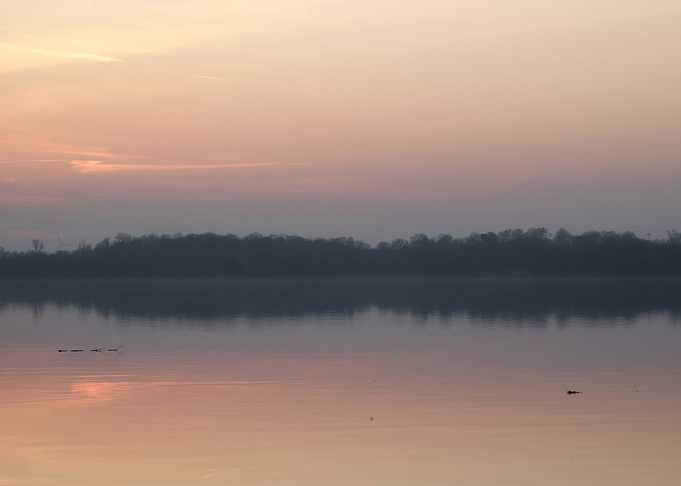 Peaceful Sunset Lake