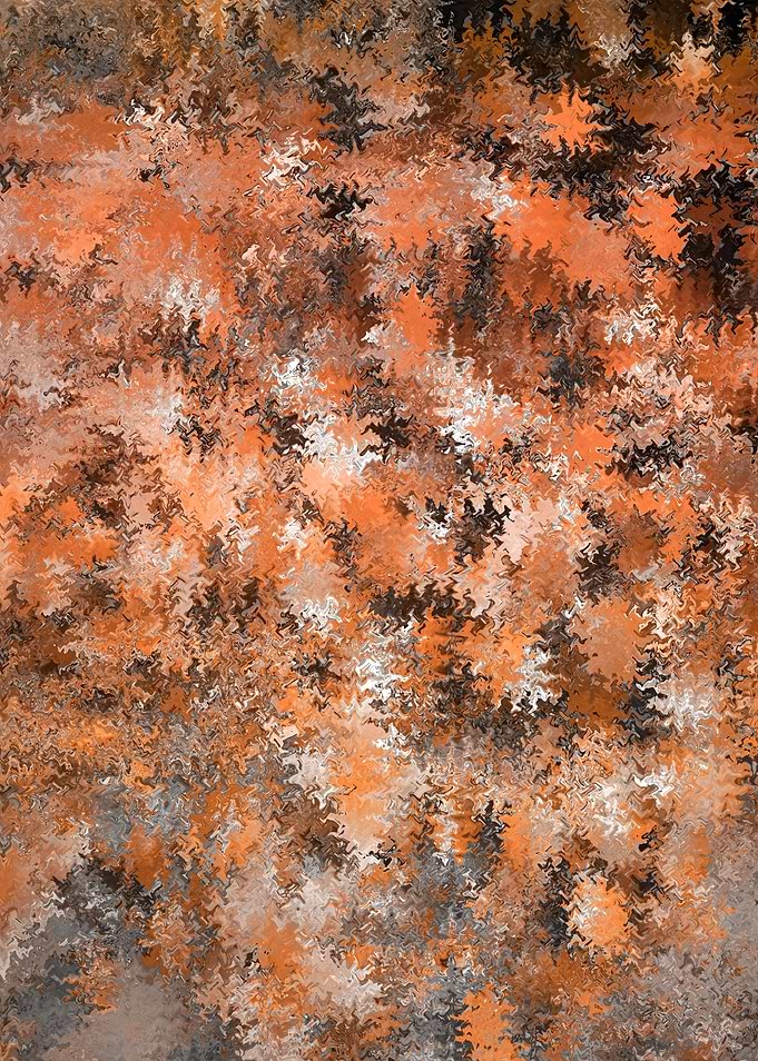 Abstract Orange and Brown Swirls GT1