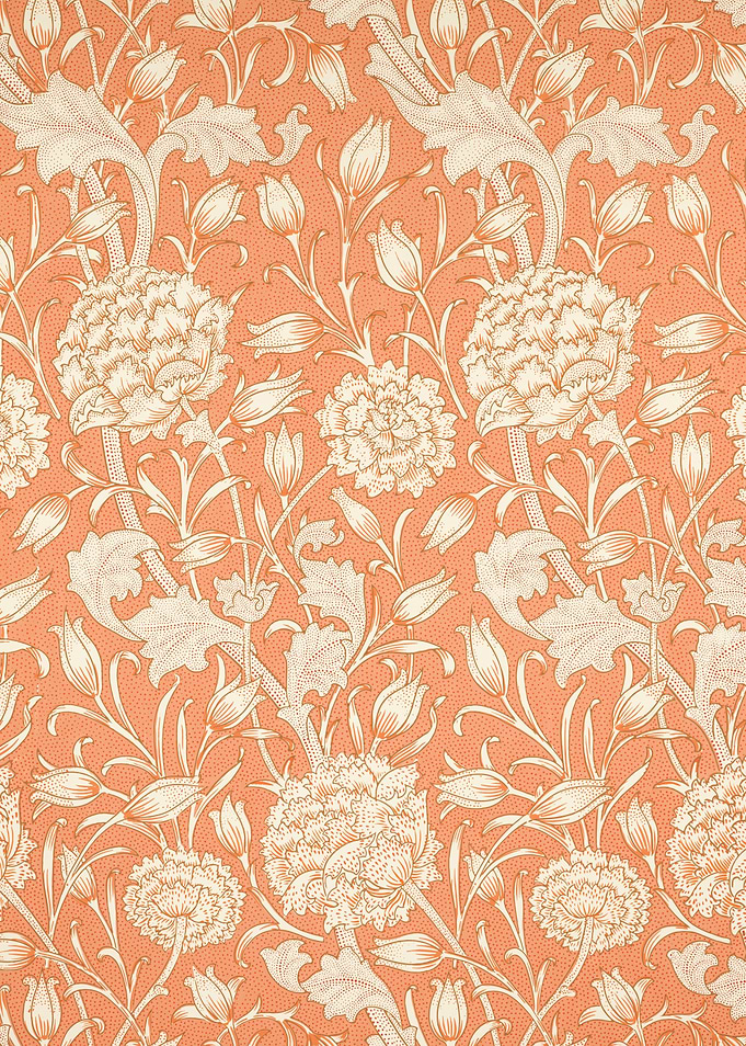 Peach Floral Pattern