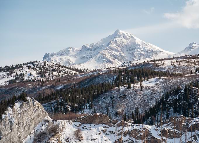 Snowy Mountain Range