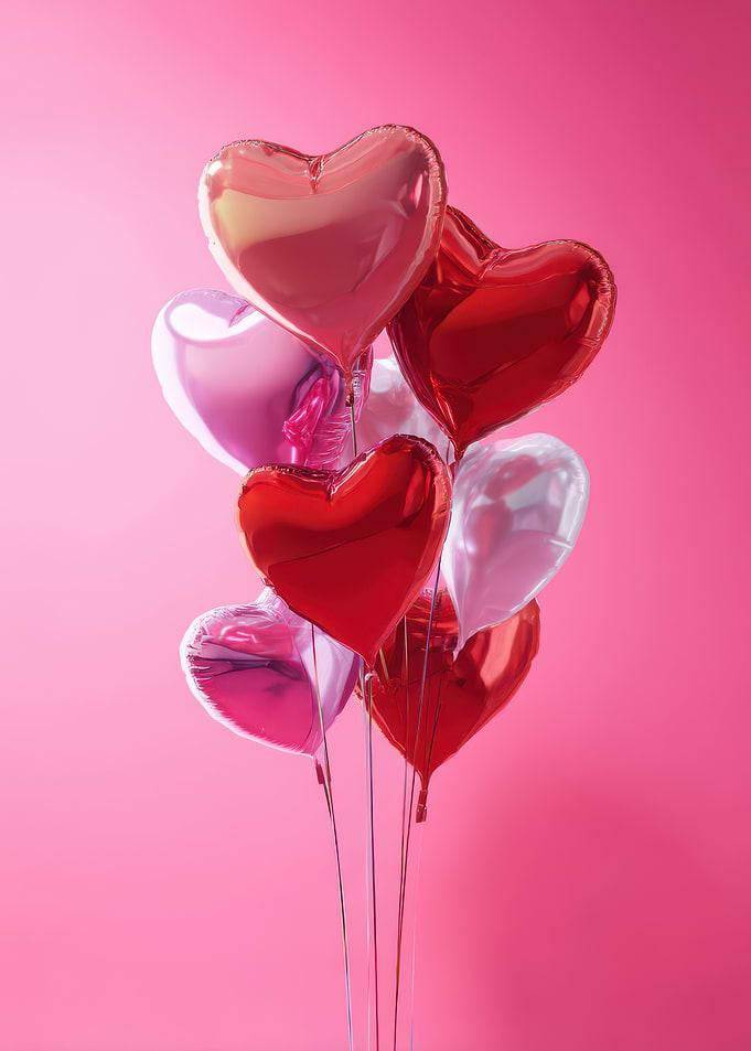 Heart Balloons Bouquet