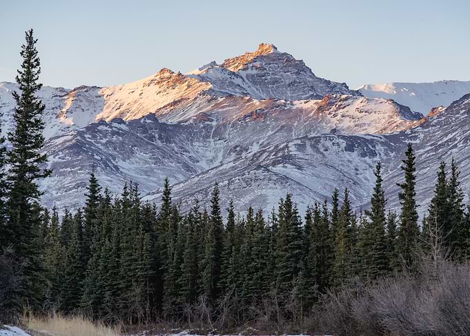 Snowy Mountain Peak