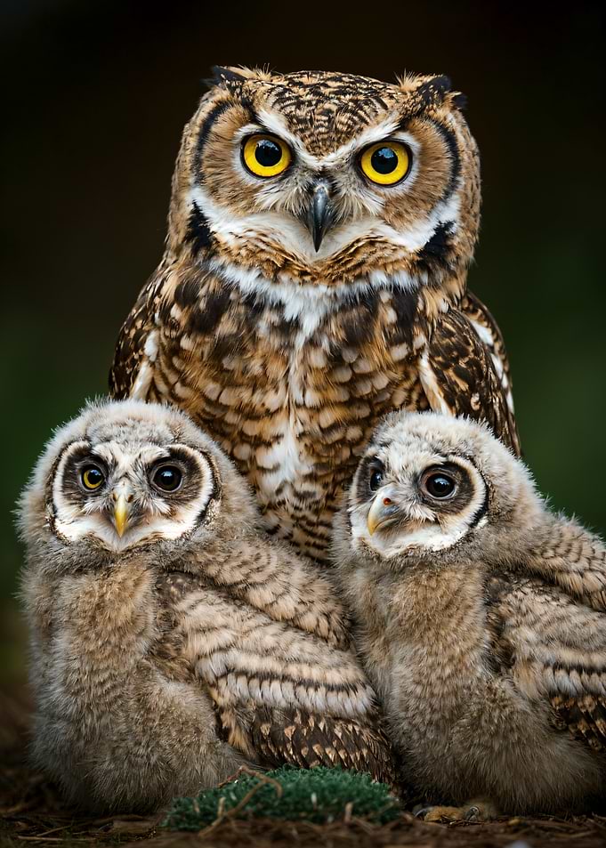 Owl Family Portrait