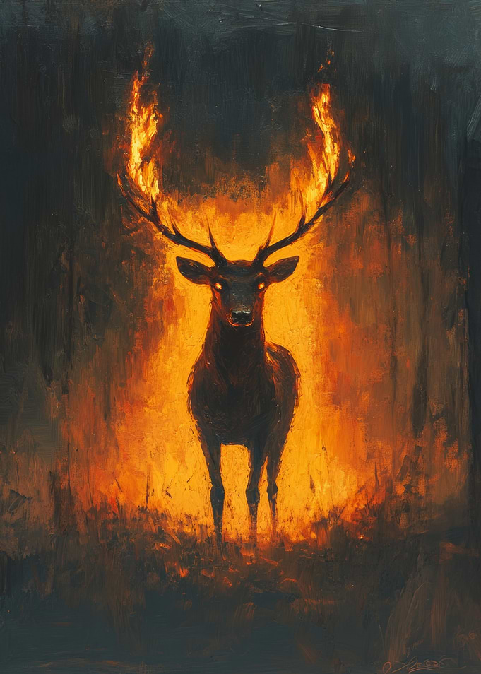 Fiery Stag