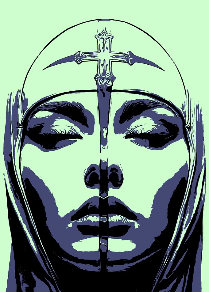 Woman with Cross
