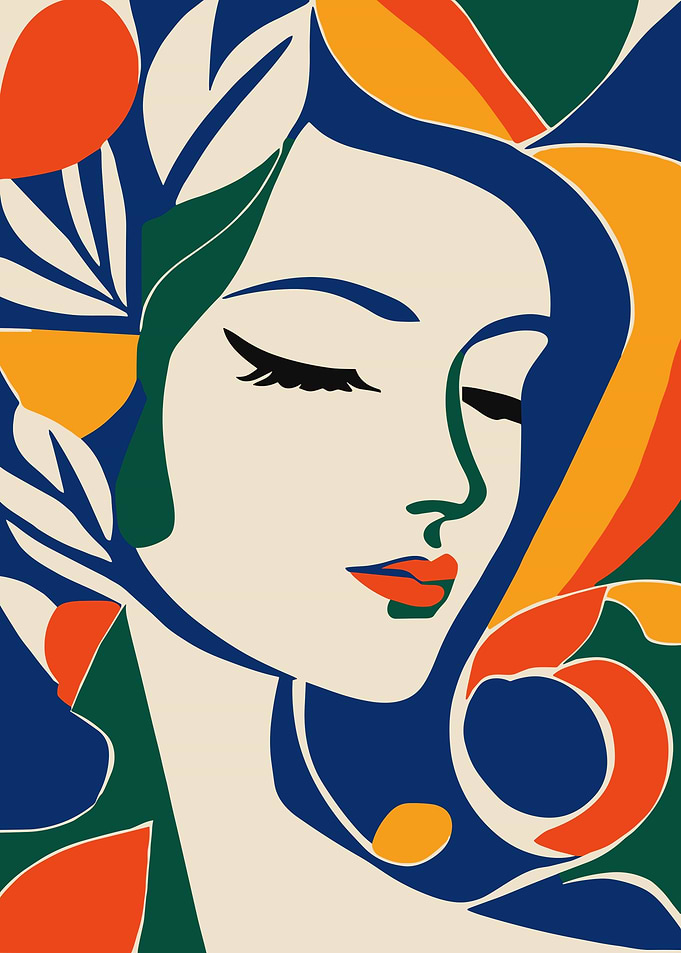 Abstract Woman Portrait