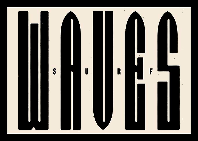 Surf Waves Typography