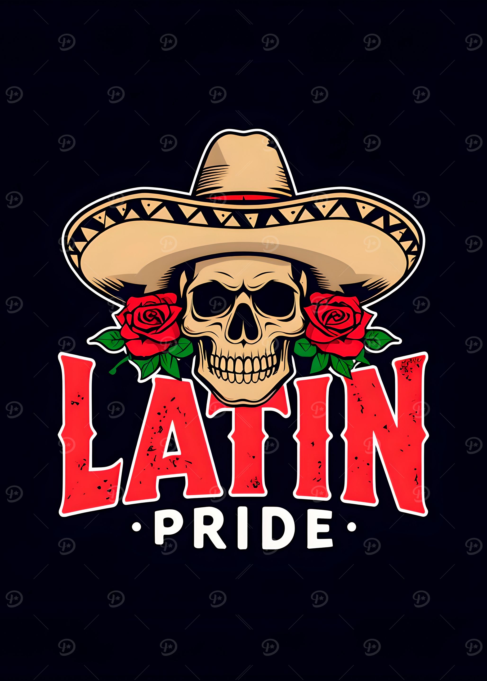 Latin Pride Skull