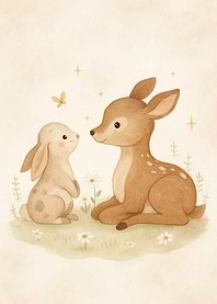 Fawn and Bunny Friends