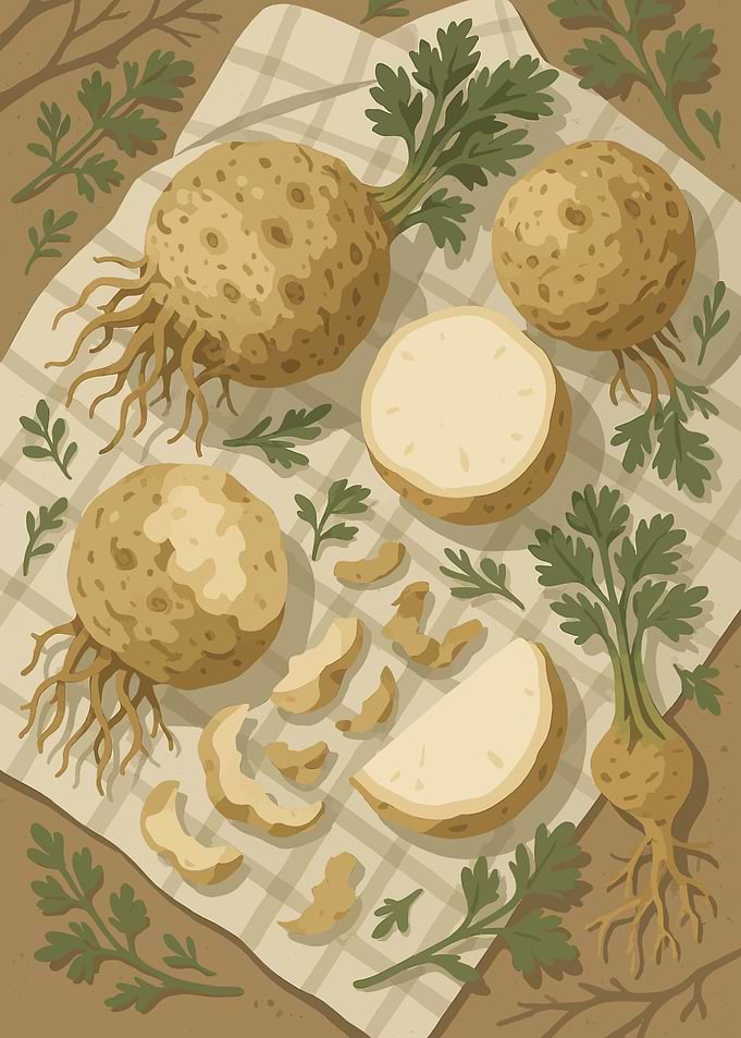 Celeriac – A Stylized Tablescape