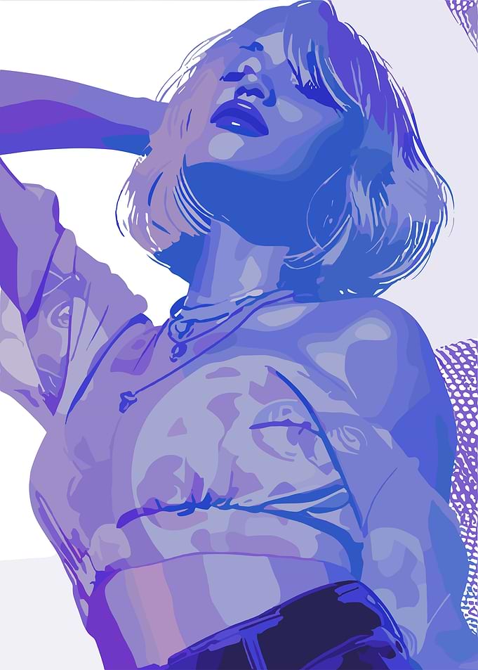 Purple Portrait
