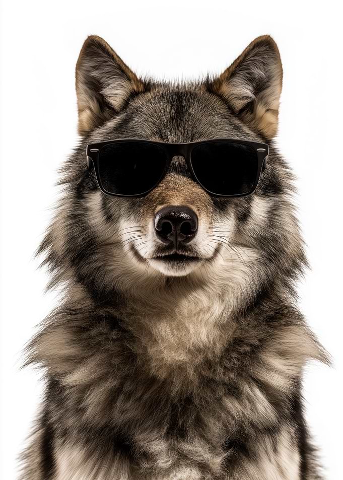 Cool Wolf in Sunglasses