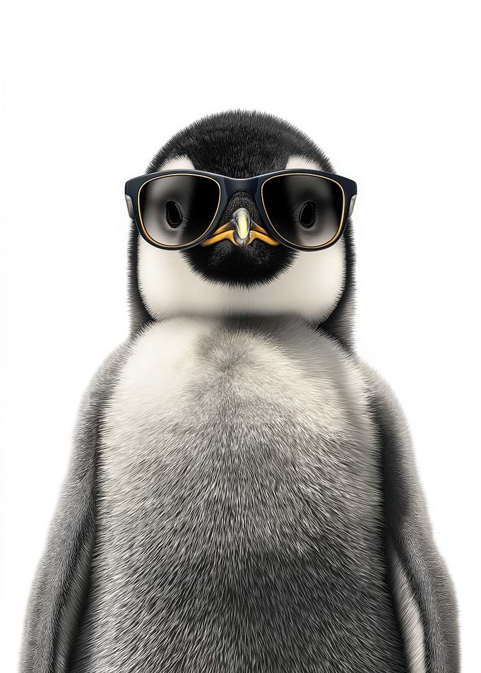 Cool Penguin in Sunglasses