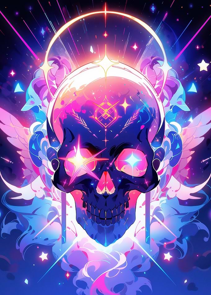 Cosmic Skull Art