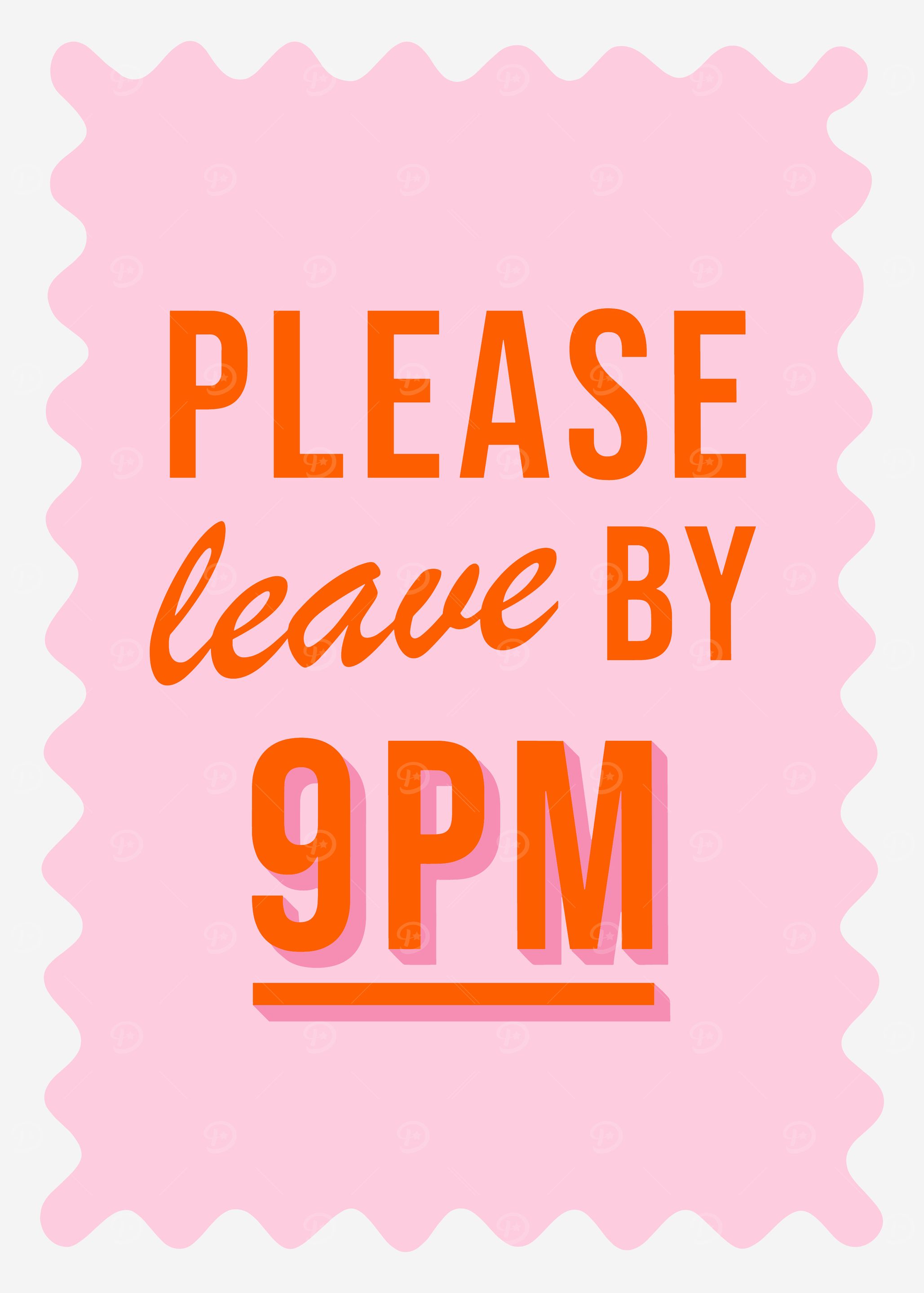 Live laugh leave by 9PM Print | Hand Drawn Neutral Art, Funny Boho Poster, Dorm Room Decor, large printable art, Living room Decor gifts