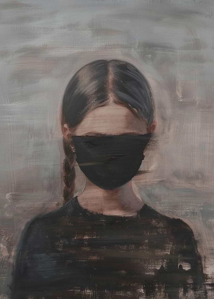 Woman in Black Mask