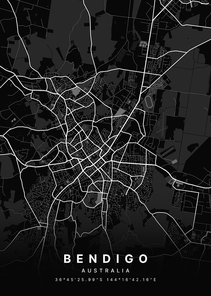 Bendigo Australia City Map