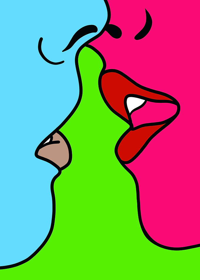 Pop Art Kiss