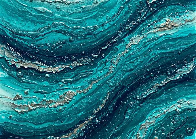 Abstract Ocean Painting