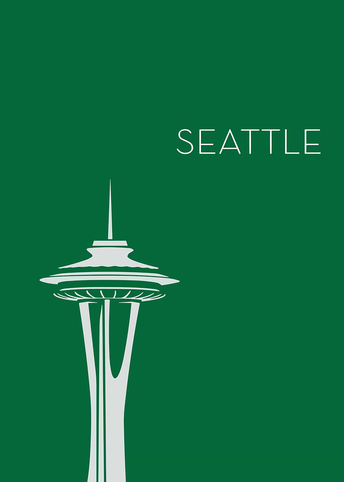 Seattle Space Needle Minimalist