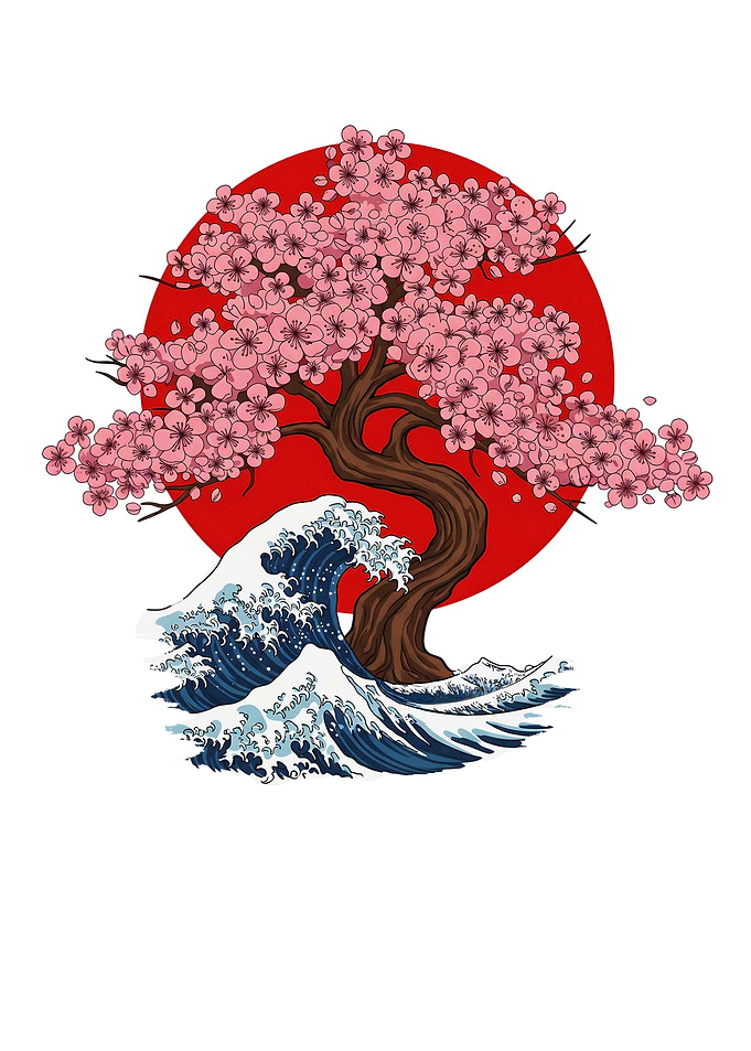 Cherry Blossom Wave