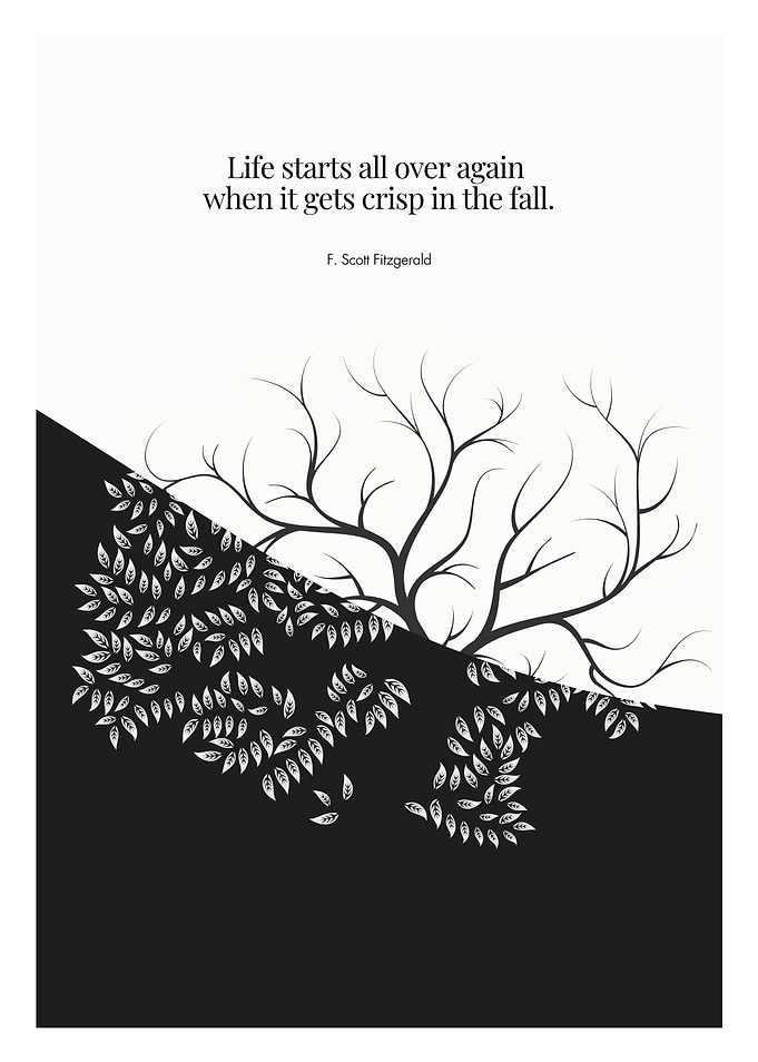 Fall Quote with Tree
