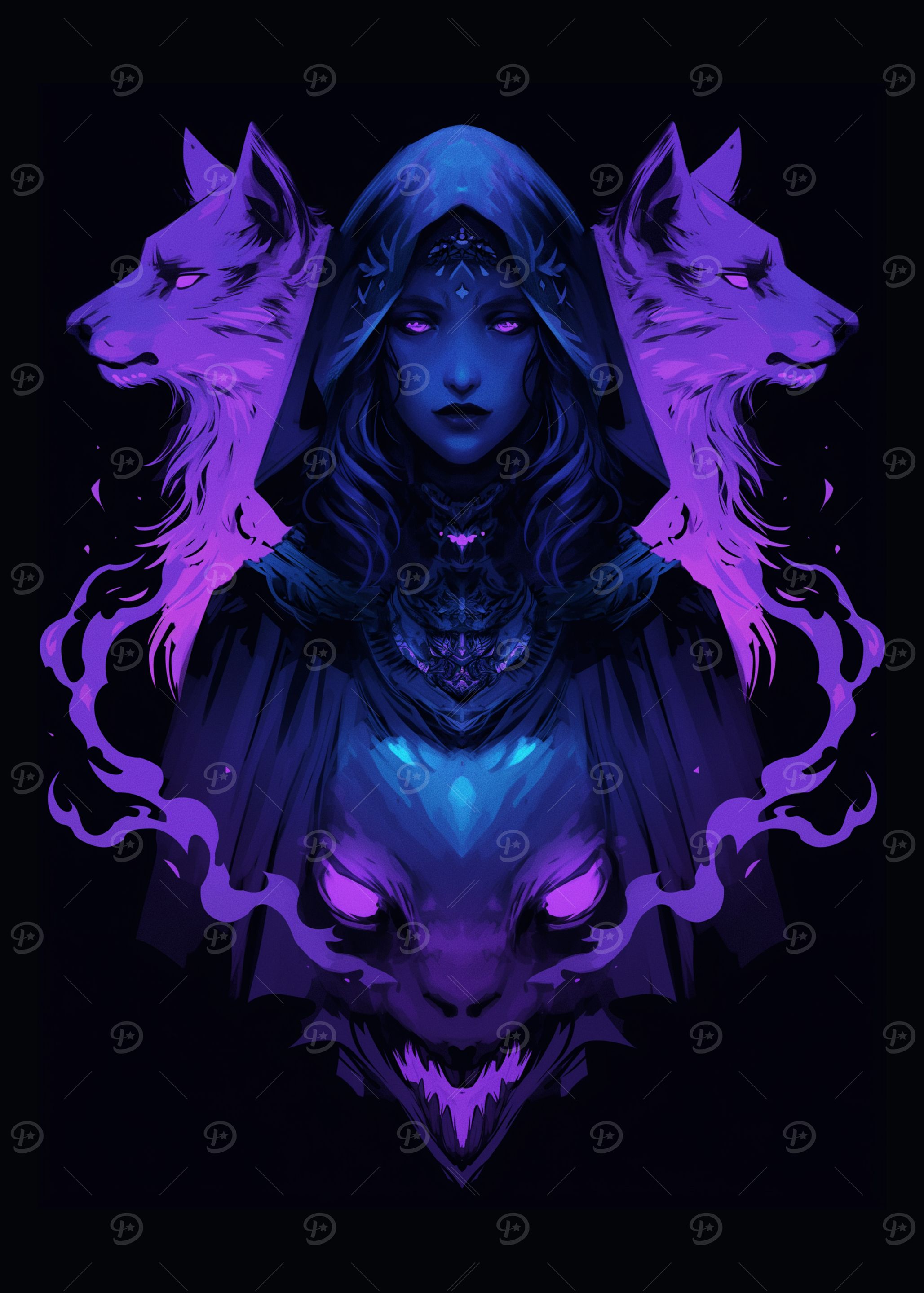 Wolf Spirit Woman ~ Huntress ~ Witch