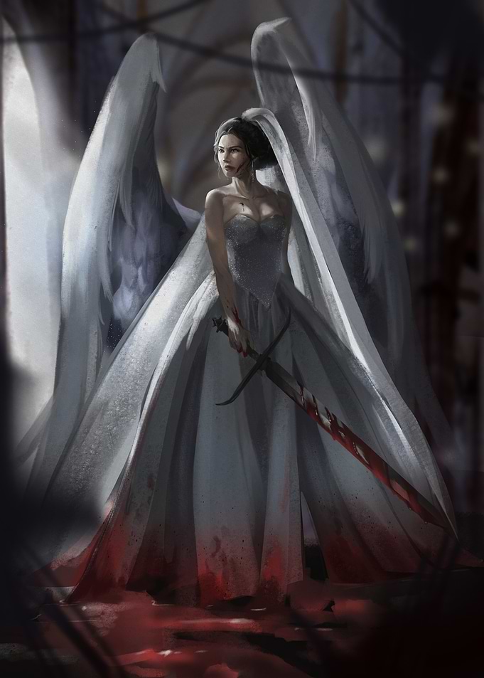 Angel Bride with Sword