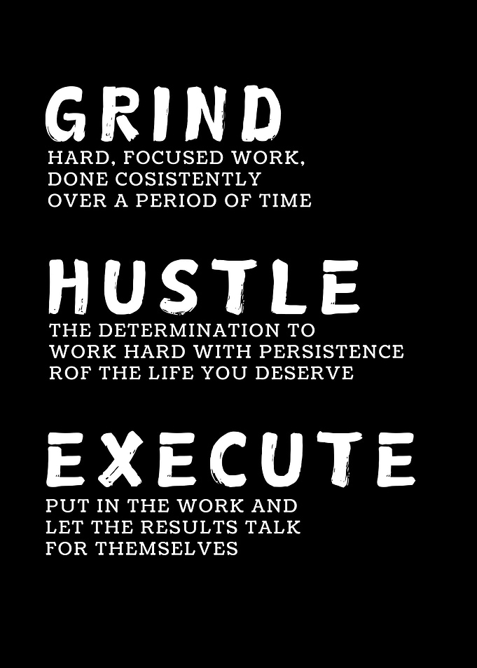 Grind Hustle Execute