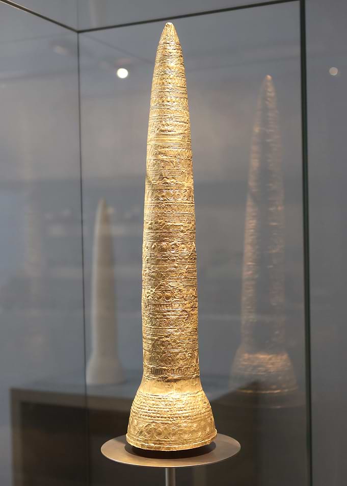 Gold Artifact with Intricate Patterns