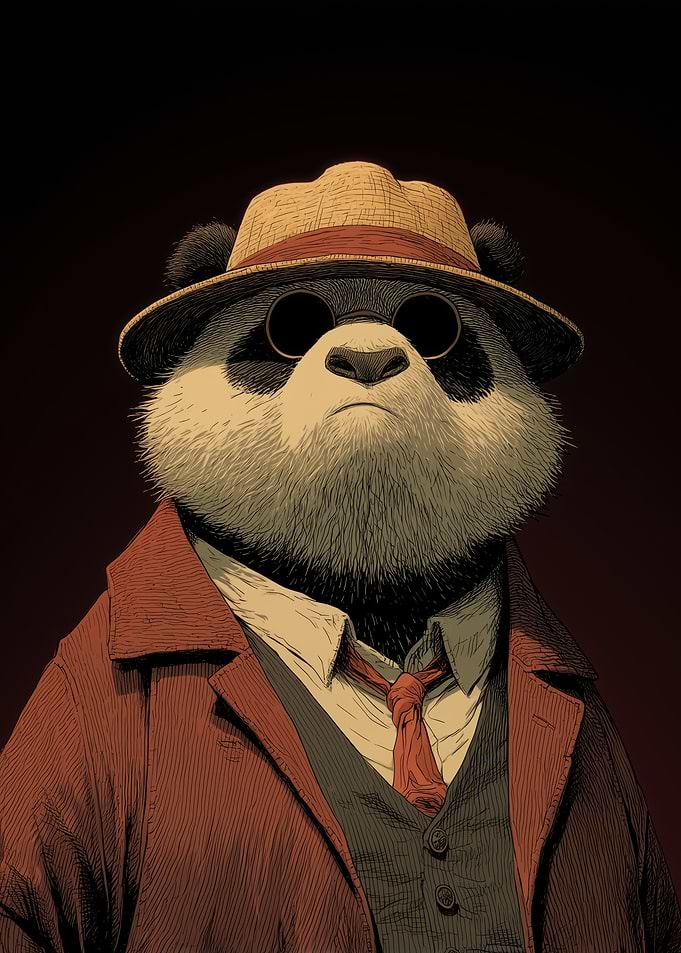 Mafia Panda in Fedora