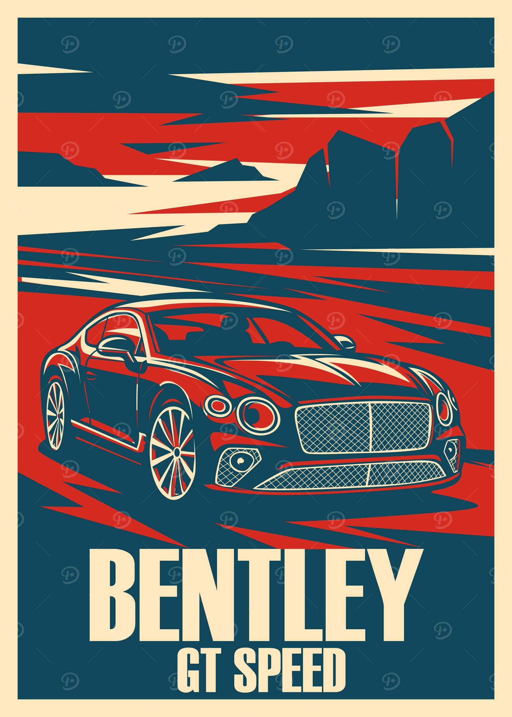 Bentley GT Speed Poster