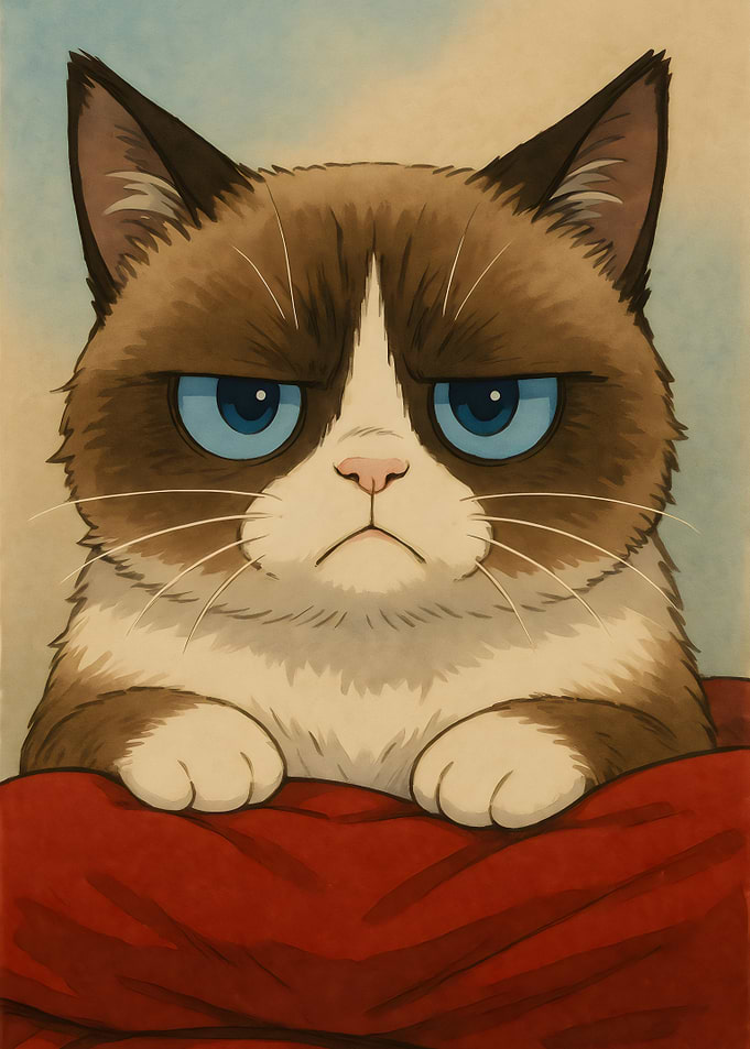 Anime Grumpy Cat