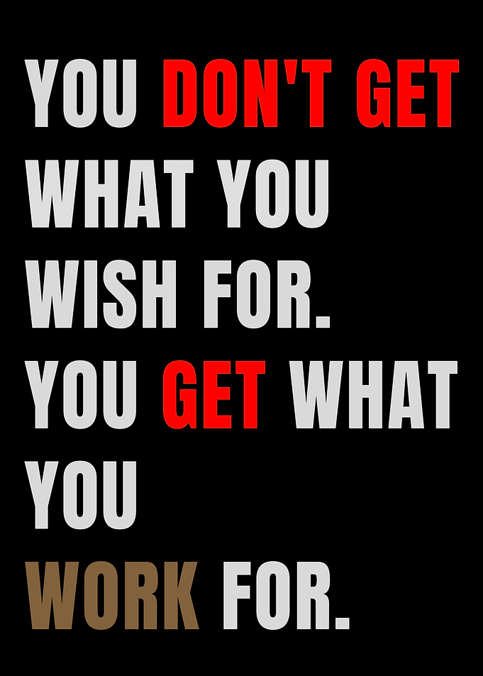 Work Hard, Get Results