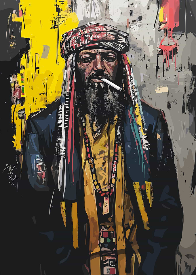 Bedouin Smoking a Cigarette