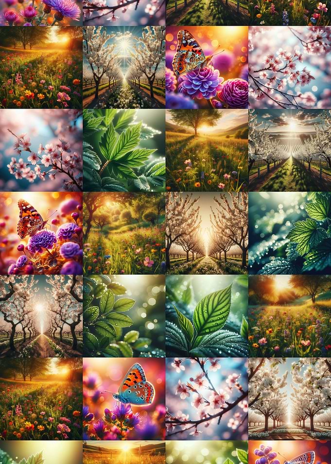 Spring Nature Collage