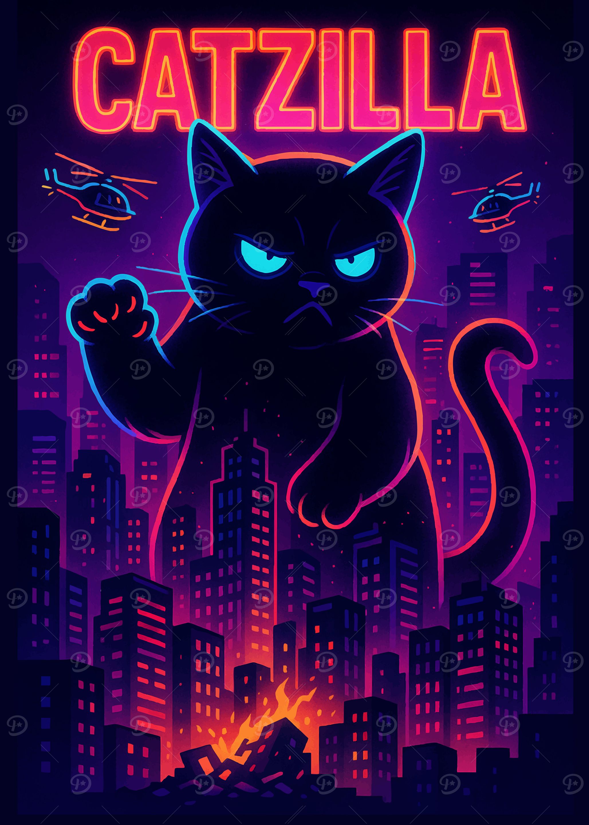 Catzilla Monster Cat