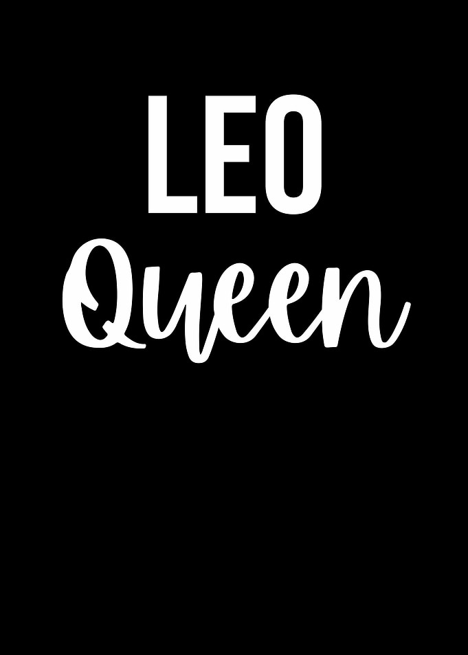 Leo Queen Text Art