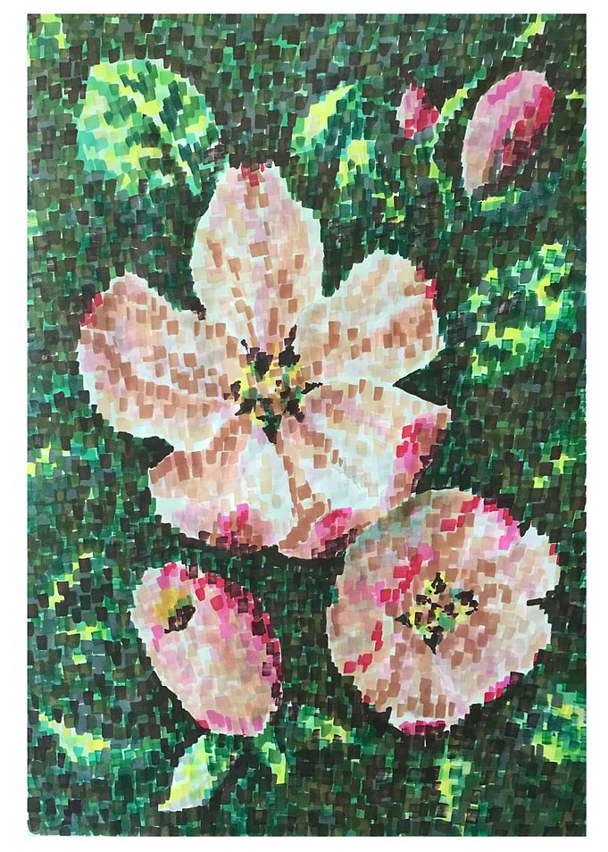 Floral Mosaic Art
