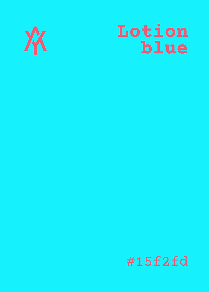 Lotion Blue Color Code