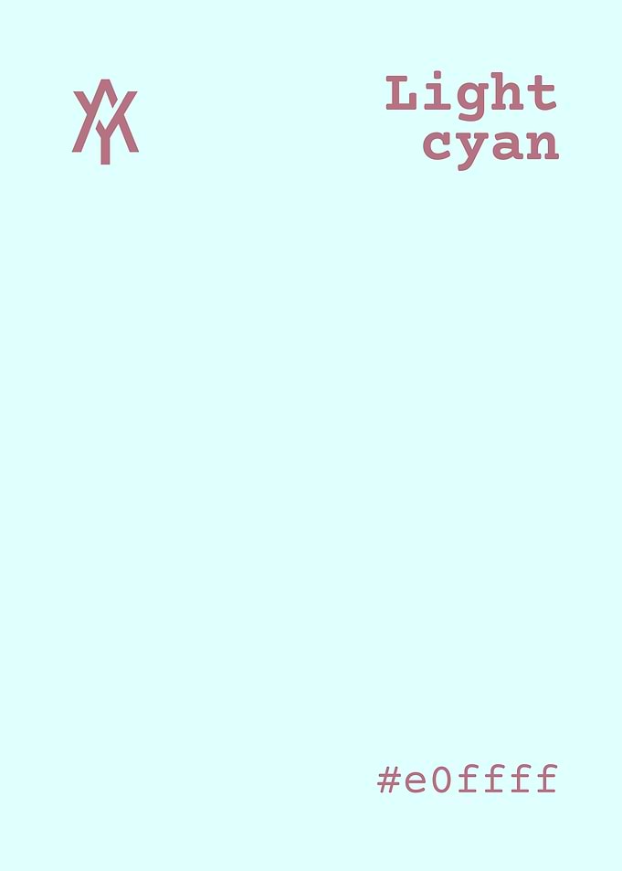 Light Cyan Color Palette
