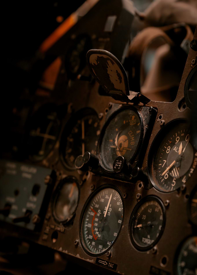 Vintage Airplane Cockpit