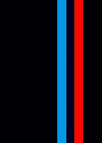 Blue, Black, and Red Stripes
