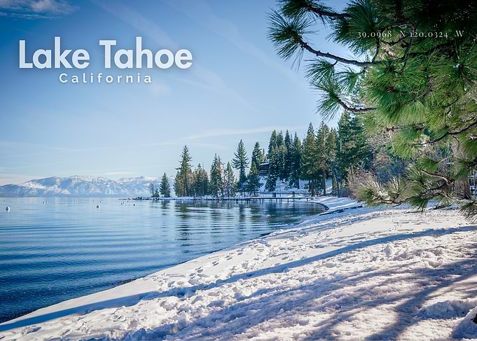 Lake Tahoe Winter Scene