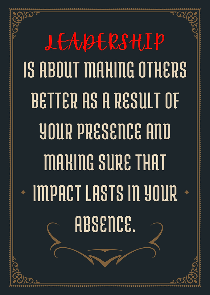 Leadership Quote Poster