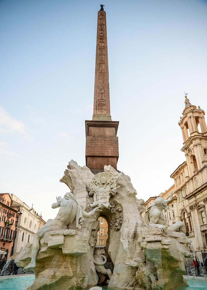 Fountain with Obelisk
