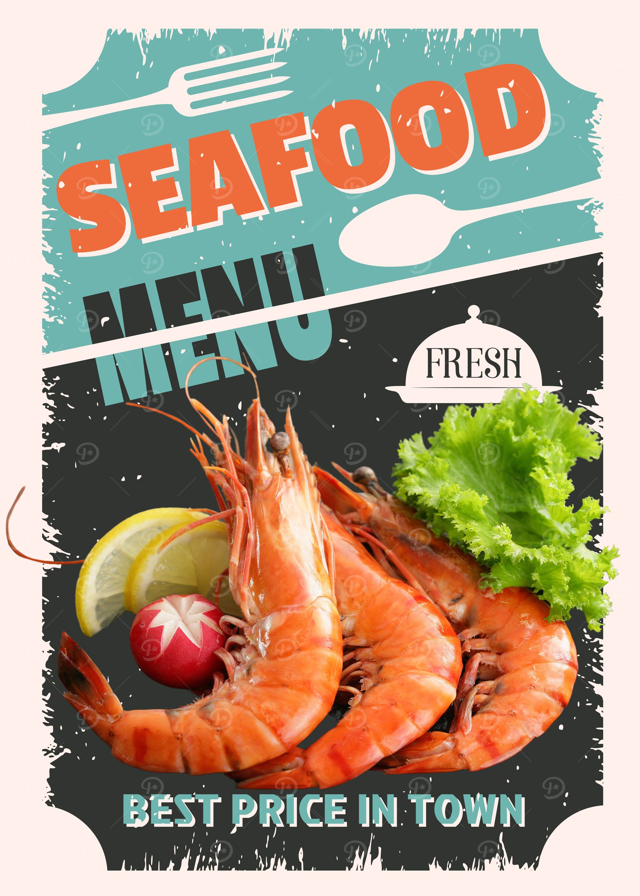 Seafood Menu Poster
