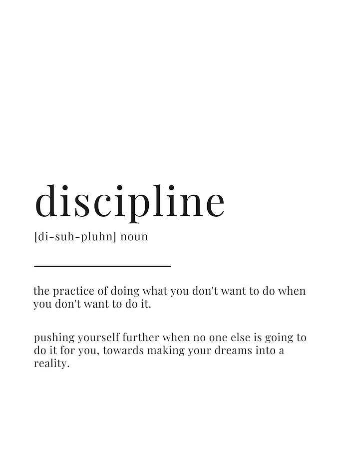 Discipline Definition Print
